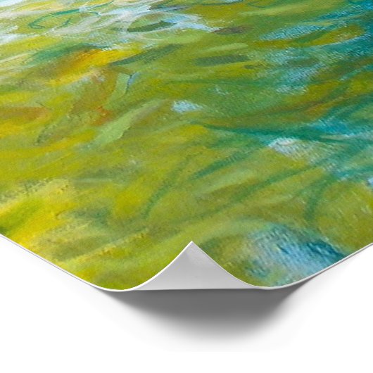 Poster Triptych Partie 3, 16x24, peinture Abstraite Impri (Coin)