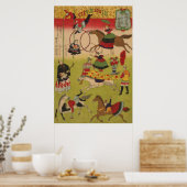 Poster Triptych Print Montre Le Cirque À Yasukuni Jinja (Cuisine)