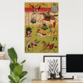 Poster Triptych Print Montre Le Cirque À Yasukuni Jinja (Bureau à domicile)