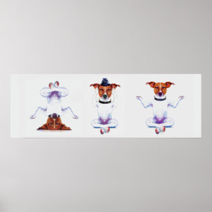 Poster Triptyque de Chien Zen