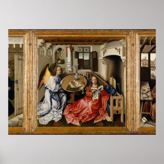 Poster Triptyque de Mérode par Robert Campin (Devant)