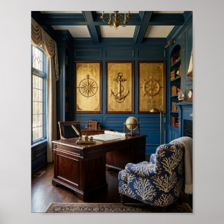 Poster Triptyque I de l'étude maritime exécutive du capit