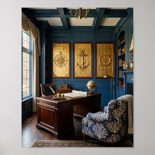 Poster Triptyque I de l'étude maritime exécutive du capit (Devant)