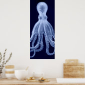 Poster Triptyque II Octopus surdimensionné Imprimer en bl (Cuisine)