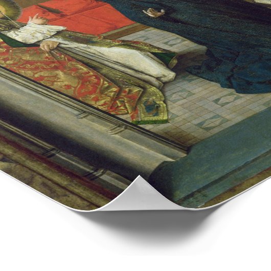 Poster Triptyque montrant l'Annonciation (Coin)