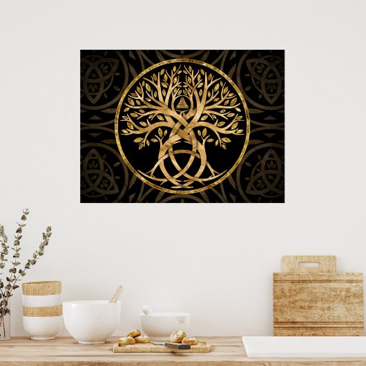 Poster Triquetra Arbre de vie (Cuisine)