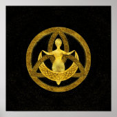 Poster Triquetra Moon Goddess Orament (Devant)