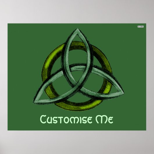 Poster Triquetra (vert) (Devant)
