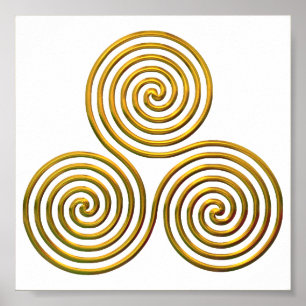 Poster Tris-gold
