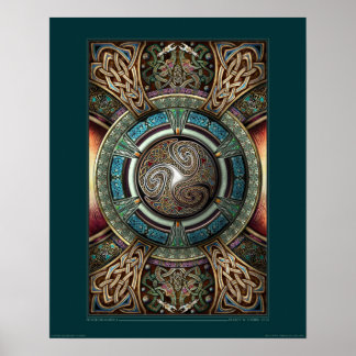 Poster Triskelion Mandala (16x20")