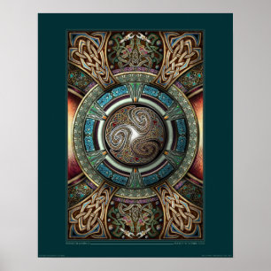 Poster Triskelion Mandala (16x20 inch)