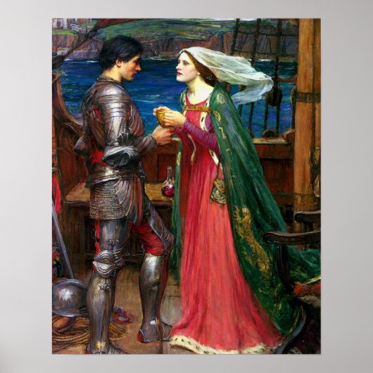 Poster Tristan and Isolde, c. 1916 by John Waterhouse (Devant)
