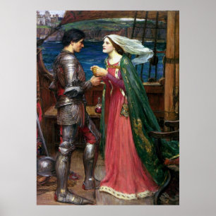 Poster Tristan et copie de toile d'Isolde