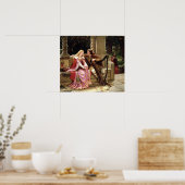 Poster Tristan & Iseult par Edmund Leighton 1902 (Cuisine)