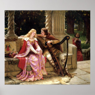 Poster Tristan & Iseult par Edmund Leighton 1902