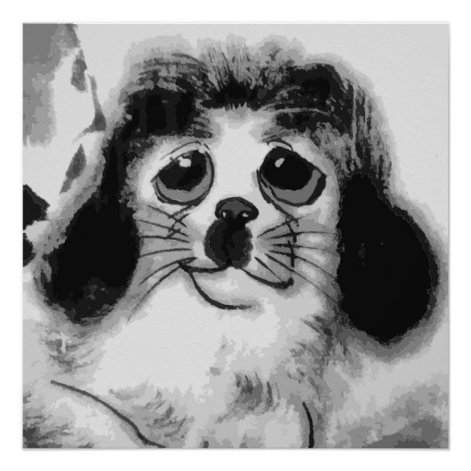 POSTER TRISTE CHIEN (Devant)