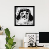POSTER TRISTE CHIEN (Bureau à domicile)