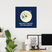 Poster Triste Lune (Bureau à domicile)