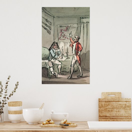 Poster Tristram Shandy, 1786 (Cuisine)