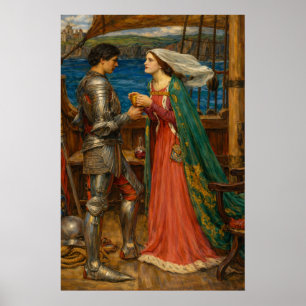 Poster Tristran et Isolde par John William Waterhouse