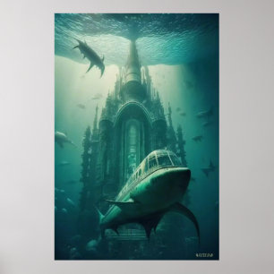 Poster Triton (avec logo de la carte de dessin)