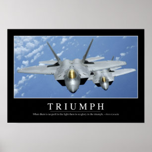 Poster Triumph : : Citation inspirée 2