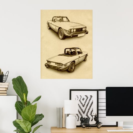 Poster Triumph Stag (Bureau à domicile)