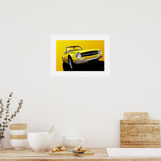 Poster Triumph TR6 (Cuisine)