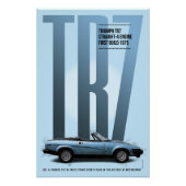 Poster Triumph TR7 (Devant)