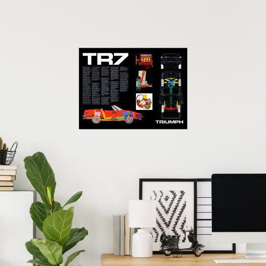 Poster Triumph TR7 Engineering (Bureau à domicile)
