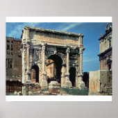 Poster Triumphal Arch of Septimius Severus, dedicated (Devant)