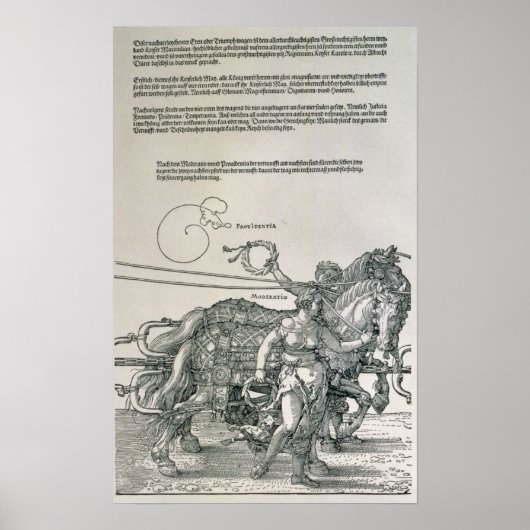 Poster Triumphal Chariot de l'empereur Maximilien Ier (Devant)