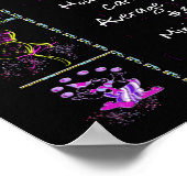 Poster Trivia de l'année de naissance 1946 sur noir (Coin)