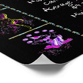 Poster Trivia de l'année de naissance 1955 sur noir (Coin)