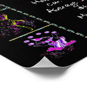 Poster Trivia de l'année de naissance 1963 sur noir (Coin)