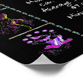 Poster Trivia de l'année de naissance 1968 sur noir (Coin)