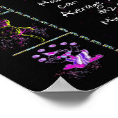 Poster Trivia de l'année de naissance 1972 sur Noir (Coin)