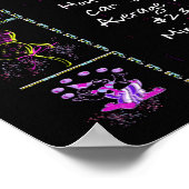 Poster Trivia de l'année de naissance 1980 sur Noir (Coin)