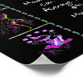 Poster Trivia de l'année de naissance 1989 sur noir (Coin)