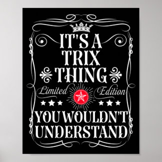 Poster Trix Nomme Une Chose Trix Qu'on Ne Comprendrait Pa