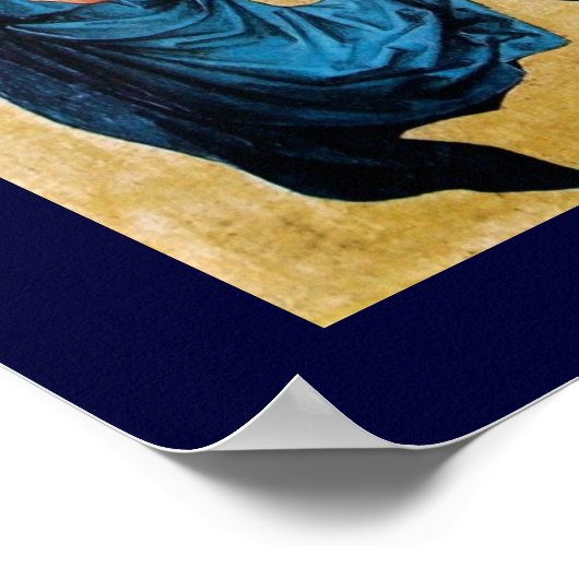POSTER TROIS ANGES EN BLEU (Coin)