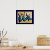 POSTER TROIS ANGES EN BLEU (Cuisine)