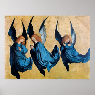 POSTER TROIS ANGES EN BLEU