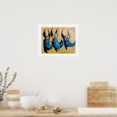 POSTER TROIS ANGES EN BLEU (Cuisine)