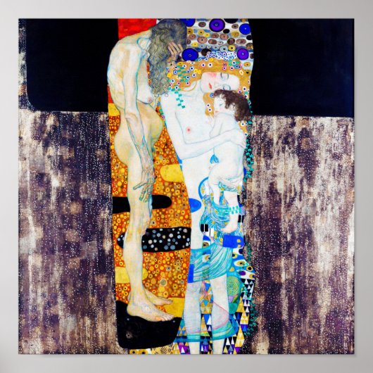 Poster Trois ans de vie, Gustav Klimt (Devant)