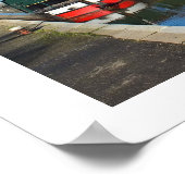 Poster Trois bateaux à canaux (Coin)