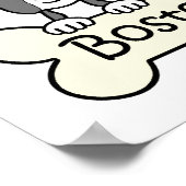 Poster Trois Boston Terriers (Coin)