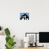 Poster Trois cercueils de sagesse en groupe (Bureau à domicile)