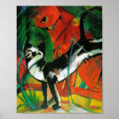 Poster Trois chats par Franz Marc (Devant)