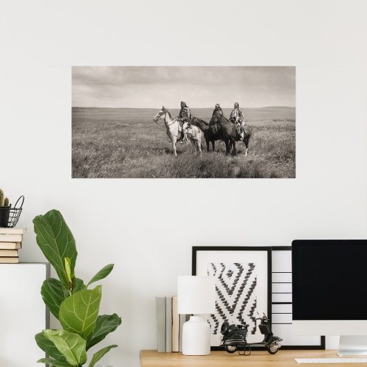 Poster Trois chefs Blackfoot (Bureau à domicile)